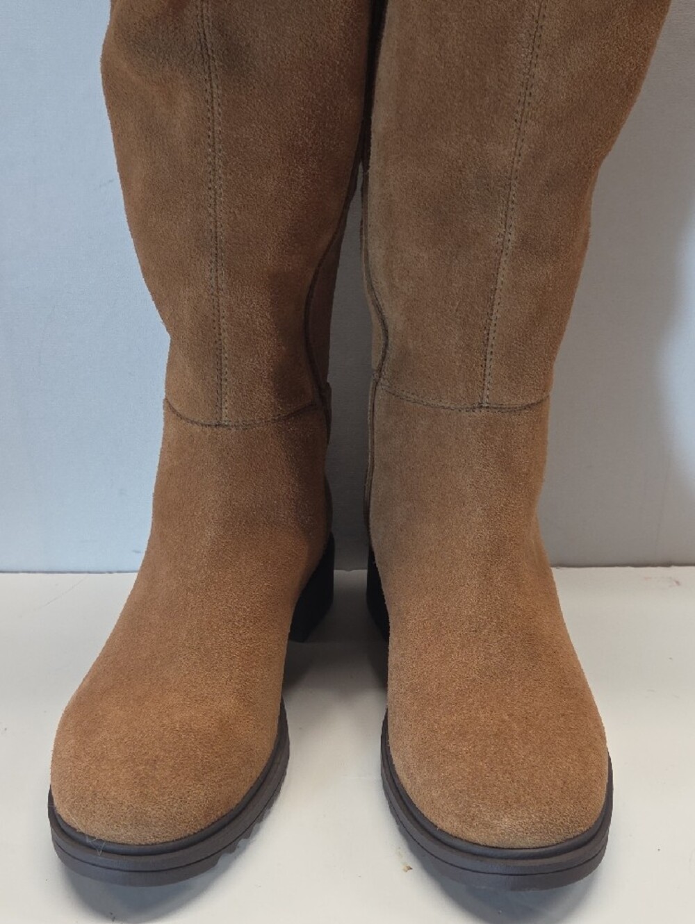 Blondo Knee Suede Boots - Tan Waterproof Size 7.5 - Picture 2 of 9